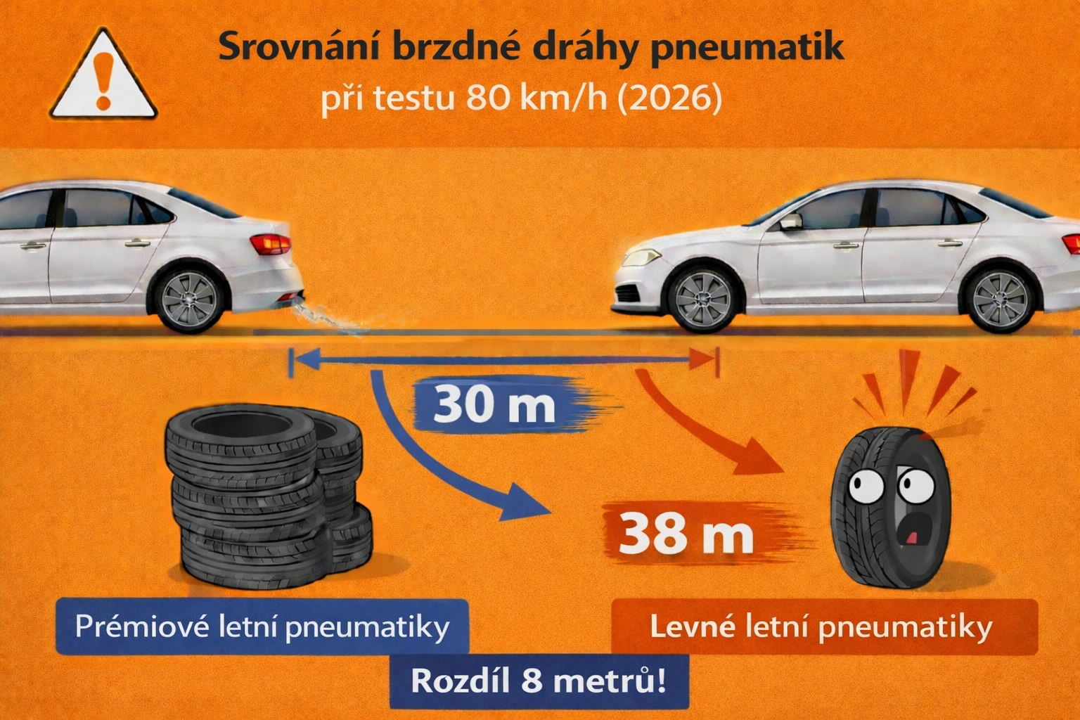Rozdíl brzdné dráhy
